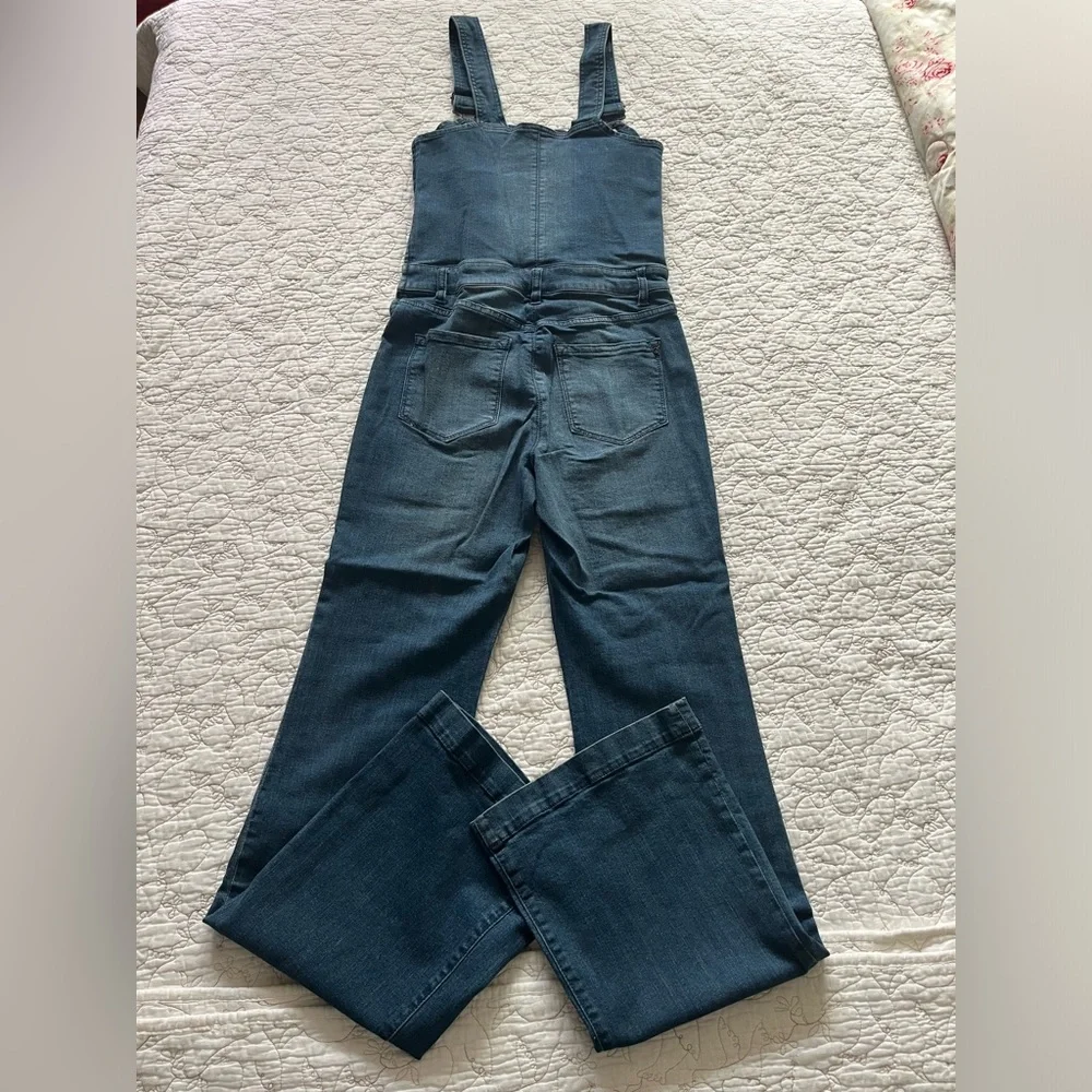 RACHEL Rachel Roy Blue Denim Wide-Leg Jumpsuit - Picture 8 of 15